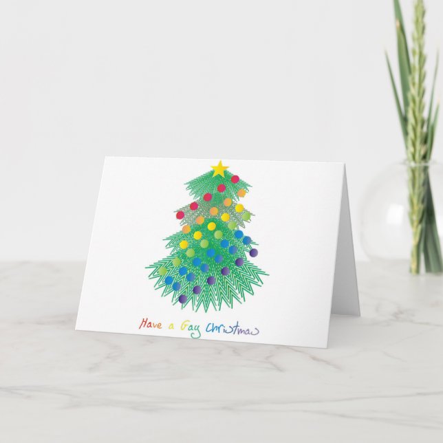 Cartes Pour Fêtes Annuelles Ayez Noël gai (Devant)