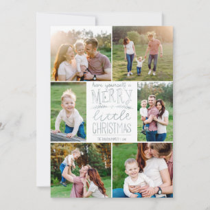 Cartes Pour Fêtes Annuelles Ayez un joyeux petit Noël six photos