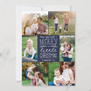 Cartes Pour Fêtes Annuelles Ayez un joyeux petit Noël six photos