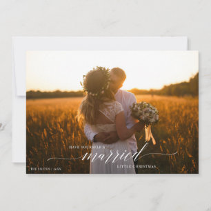 Cartes Pour Fêtes Annuelles Ayez Un Petit Noël Marié