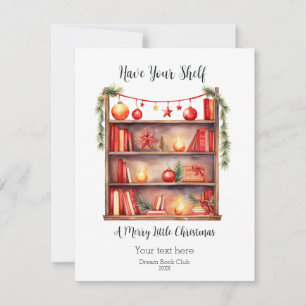 Cartes Pour Fêtes Annuelles Ayez Votre Étagère Un Joyeux Petit Noël