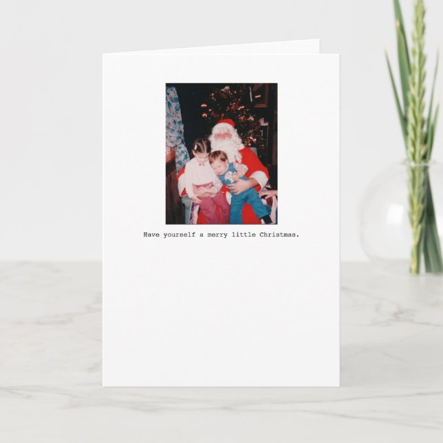 Cartes Pour Fêtes Annuelles Ayez vous-même un Joyeux petit Noël (Devant)