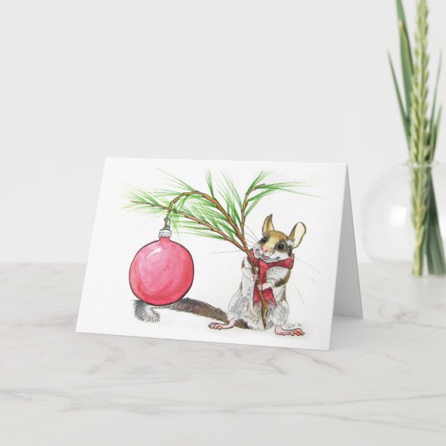 Cartes Pour Fêtes Annuelles Ayez vous-même un Joyeux petit Noël Editable (Devant)