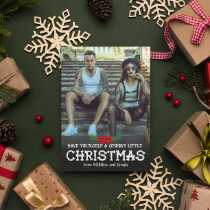 Cartes Pour Fêtes Annuelles Ayez-vous une petite photo de Noël Éffrayante