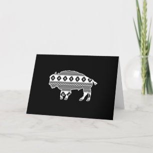 Cartes Pour Fêtes Annuelles Aztec Buffalo