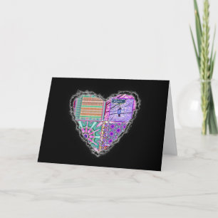 Cartes Pour Fêtes Annuelles Azulejos Carreaux géométriques avec Oiseau de Paix