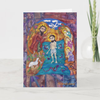 Cartes Pour Fêtes Annuelles BAAPTISME EN BILBAO —Carte de vacances pliée