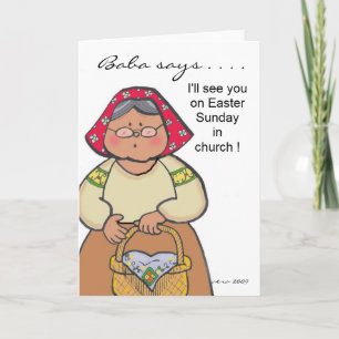Cartes Pour Fêtes Annuelles Baba dit... à personnaliser par Vera Trembach