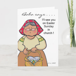Cartes Pour Fêtes Annuelles Baba dit... à personnaliser par Vera Trembach