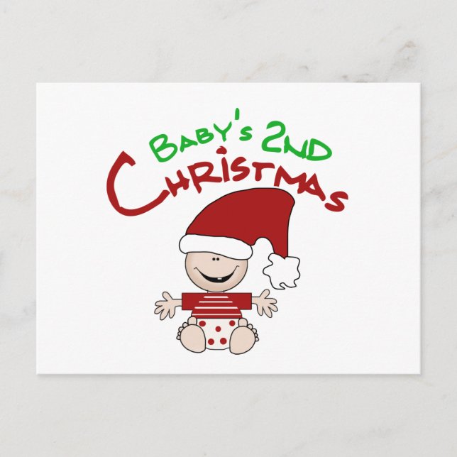 Cartes Pour Fêtes Annuelles Baby 2e T-shirts et cadeaux de Noël (Devant)
