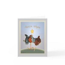 Baby backyard chicken Holiday Card