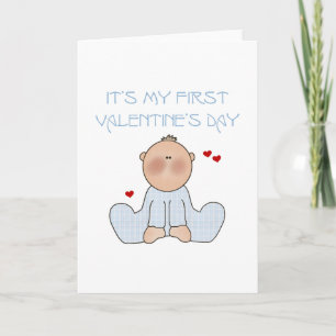 Cartes Pour Fêtes Annuelles Baby Boy First Valentine's Day