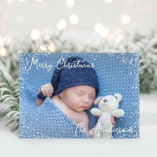 Cartes Pour Fêtes Annuelles Baby Boy Joyeux Noël Photo (Créateur téléchargé)