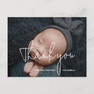 Cartes Pour Fêtes Annuelles Baby Cadeau Douche Merci 4 Photo Collage