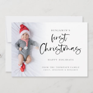 Cartes Pour Fêtes Annuelles Baby First Christmas Photo Calendrier 2026