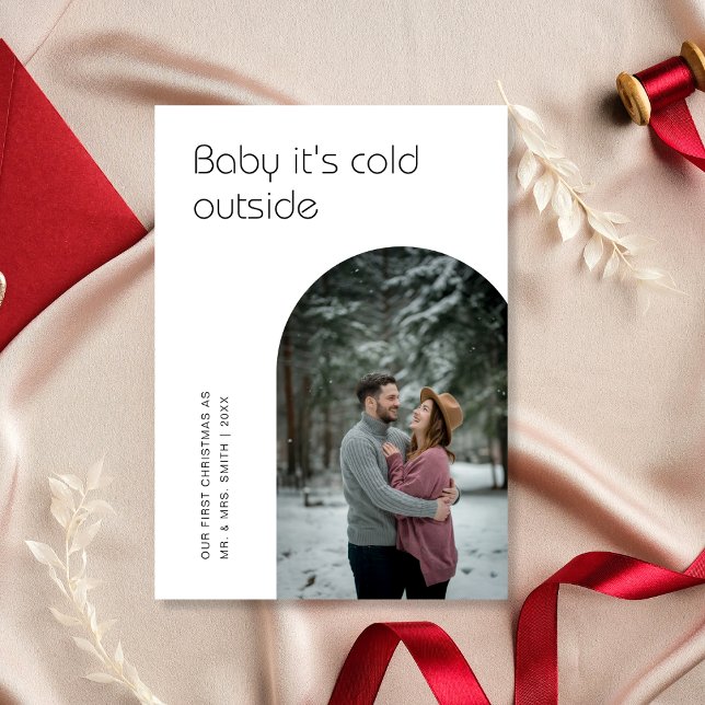 Cartes Pour Fêtes Annuelles Baby It’s Cold Outside New-Lyly First Christmas (Créateur téléchargé)