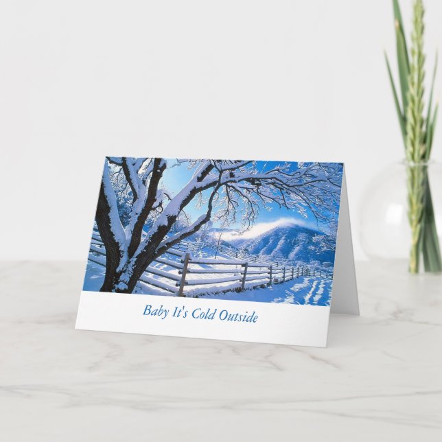 Cartes Pour Fêtes Annuelles Baby It's Cold Outside Greeting Card (Devant)