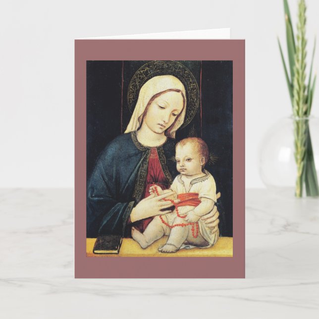 Cartes Pour Fêtes Annuelles Baby Jesus (Devant)