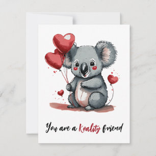 Cartes Pour Fêtes Annuelles Baby koala coutume valentine