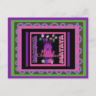 Cartes Pour Fêtes Annuelles Baby pink Beautiful Merry Christmas Hakuna Matata