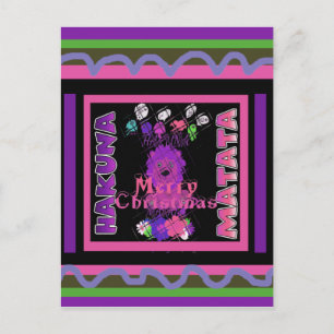 Cartes Pour Fêtes Annuelles Baby pink Beautiful Merry Christmas Hakuna Matata