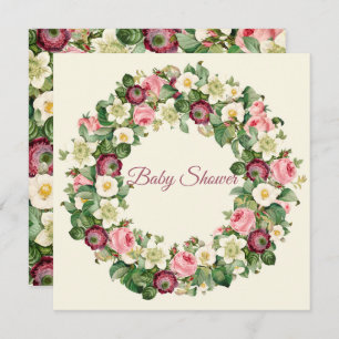 Cartes Pour Fêtes Annuelles Baby shower floral