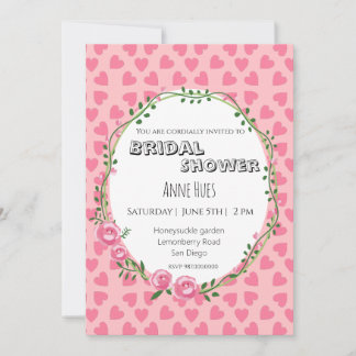 Cartes Pour Fêtes Annuelles  Baby Shower Mariage Rose et Fleurs 