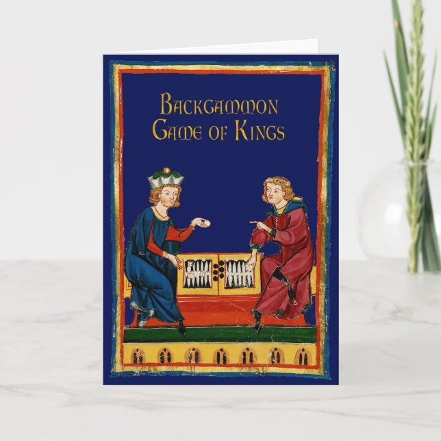 Cartes Pour Fêtes Annuelles Backgammon : Jeu des rois (Devant)