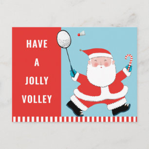 Cartes Pour Fêtes Annuelles Badminton Noël