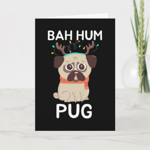 Cartes Pour Fêtes Annuelles Bah Hum Carlin Chien de Noël
