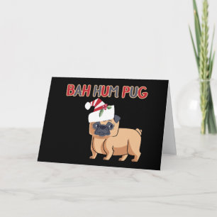Cartes Pour Fêtes Annuelles Bah Hum Pug Noël Chien Humour