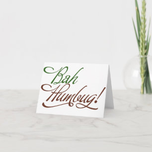 Cartes Pour Fêtes Annuelles Bah Humbug