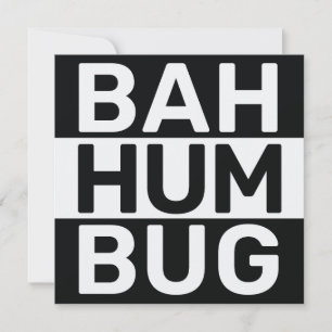 Cartes Pour Fêtes Annuelles Bah humbug