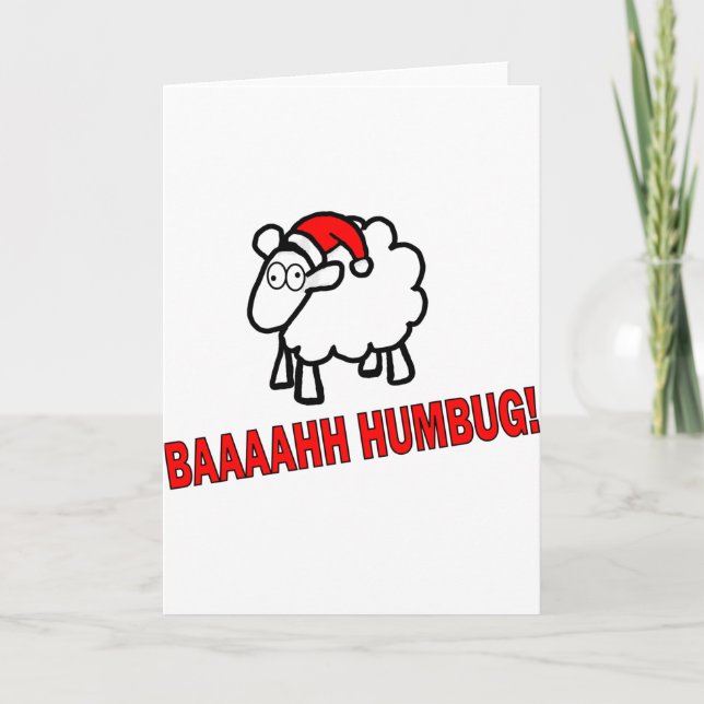Cartes Pour Fêtes Annuelles Bah Humbug ! (Devant)