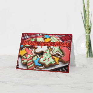 Cartes Pour Fêtes Annuelles Baking Spirits Bright Christmas Cookie Card