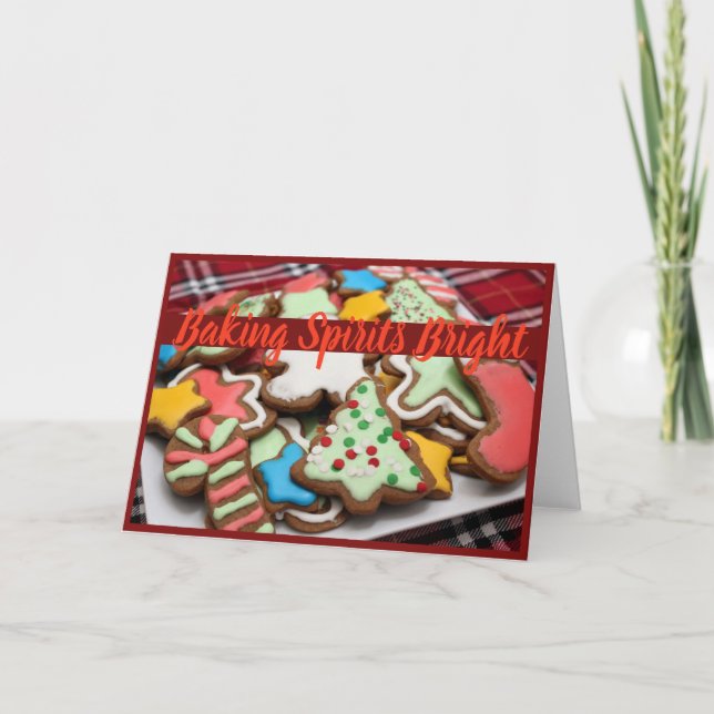 Cartes Pour Fêtes Annuelles Baking Spirits Bright Christmas Cookie Card (Devant)