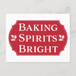 Cartes Pour Fêtes Annuelles Baking Spirits Bright Cookie