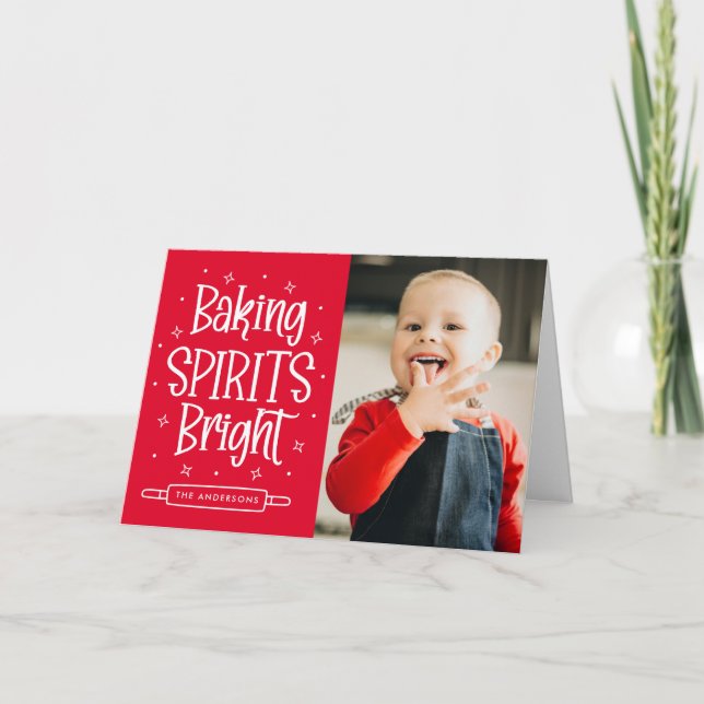 Cartes Pour Fêtes Annuelles Baking Spirits Bright Red 2 Photo (Devant)