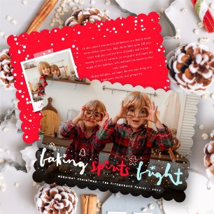Cartes Pour Fêtes Annuelles Baking Spirits Bright Sparkings Photo de Noël