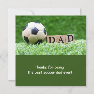 Cartes Pour Fêtes Annuelles Bal de football pour papa en Fête des pères