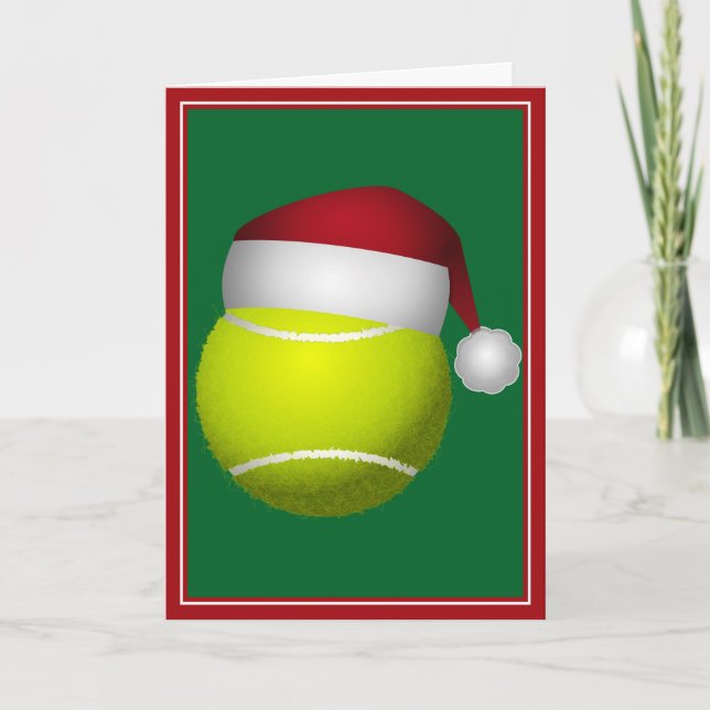 Cartes Pour Fêtes Annuelles Bal de tennis de Noël (Devant)
