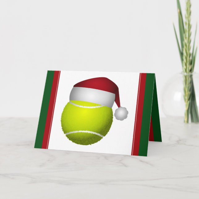 Cartes Pour Fêtes Annuelles Bal de tennis de Noël (Devant)