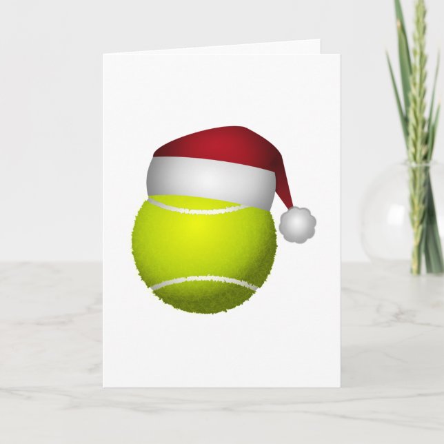 Cartes Pour Fêtes Annuelles Bal de tennis de Noël (Devant)