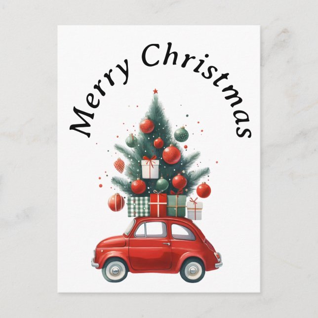 Cartes Pour Fêtes Annuelles Balade de Noël avec cadeaux (Devant)