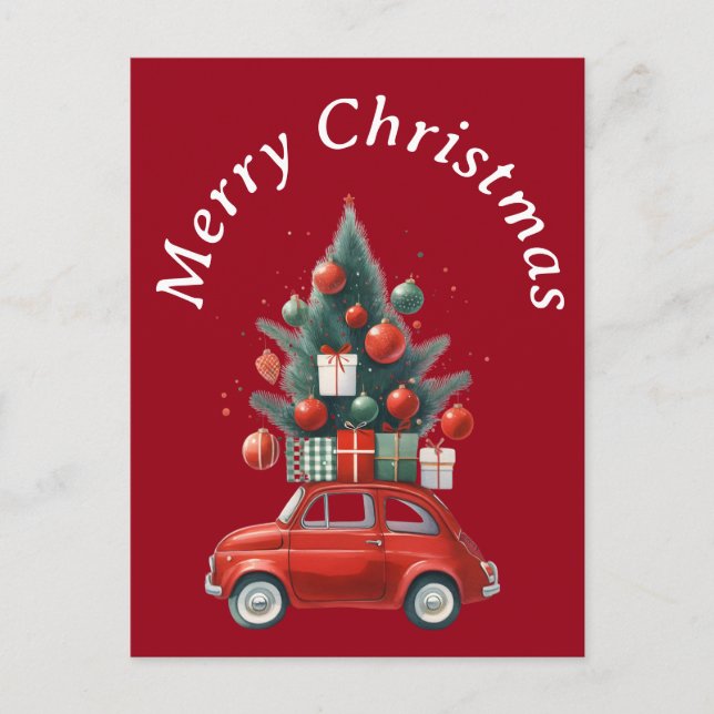 Cartes Pour Fêtes Annuelles Balade de Noël avec cadeaux (Devant)