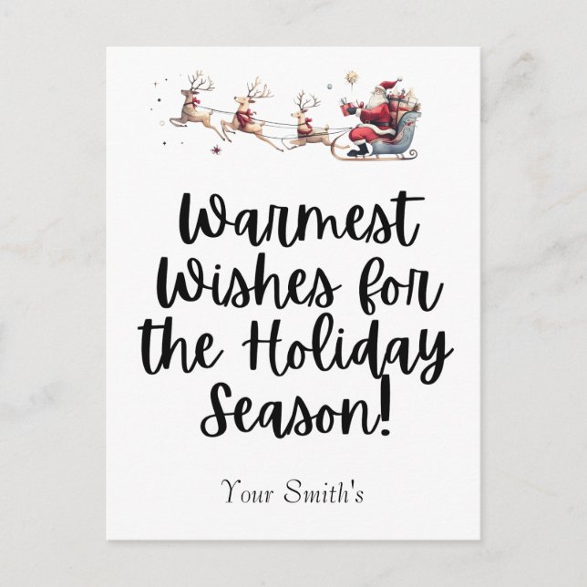 Cartes Pour Fêtes Annuelles Balade de Noël festive (Devant)