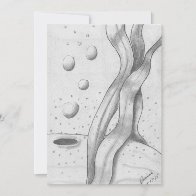 Cartes Pour Fêtes Annuelles Baleine (Devant)