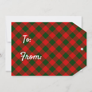 Cartes Pour Fêtes Annuelles Balise cadeau rouge et vert