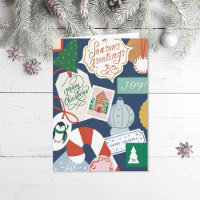 Balises cadeaux de Noël illustrées