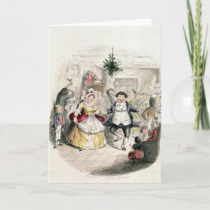 Cartes Pour Fêtes Annuelles Ball de M. Fezziwig's, 'd'un Christmas Carol